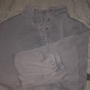 Grey sinched Aeropostale sweater